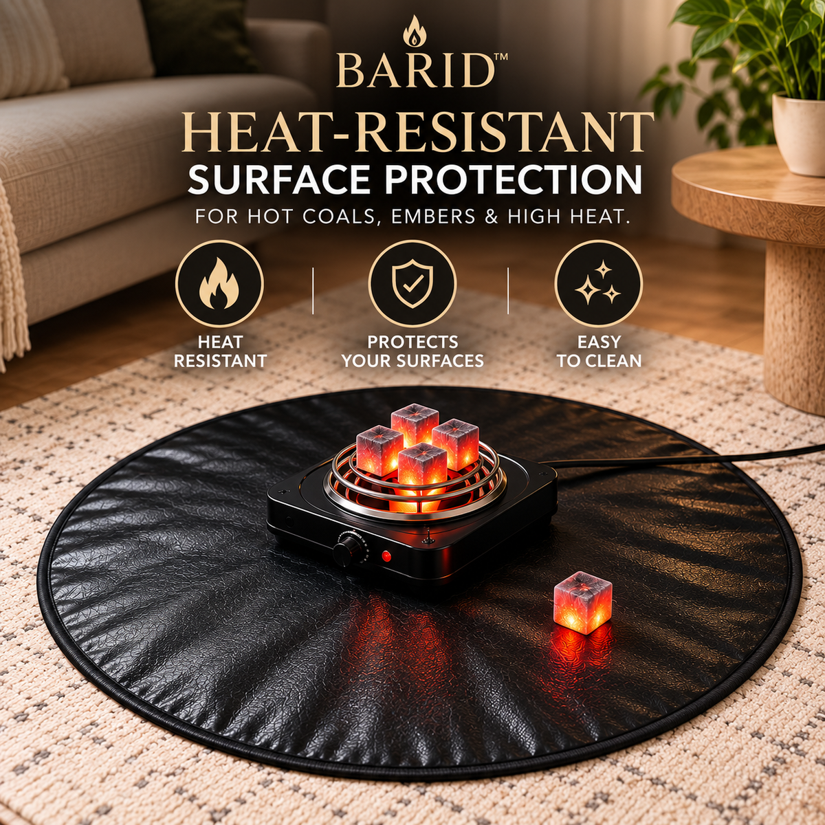 Barid HeatGuard Mat heat-resistant surface protection product benefits